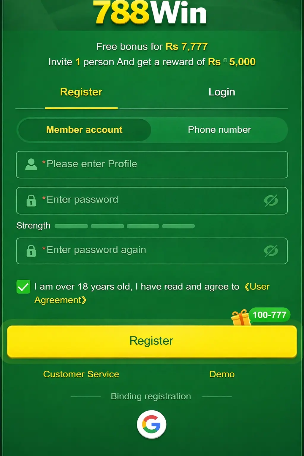 788 win register image